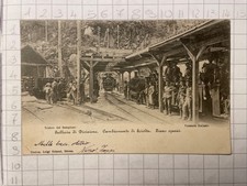 Cartolina Postale Treno Operai Traforo Sempione Galleria Divisione / Pallanza