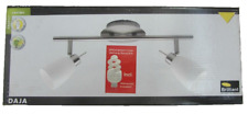 Lampadario a parete metallo e vetro barra 2 luci x 40W Brilliant Daja lampada