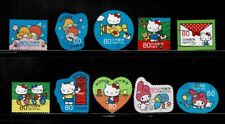 Giappone 2013 Saluti Hello Kitty Sanrio Personaggi Set Usato 80Y Sc# 3557 a-j