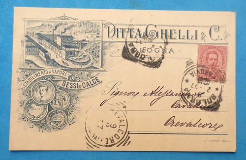 Cartolina ditta ghelli c - ghelli, &