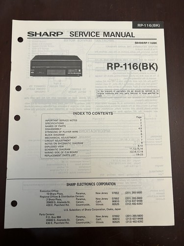 Sharp 116 giradischi - sharp,