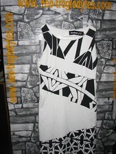 woman vintage  Desigual  optical cotton mix  dress abito cotone '90s Italy