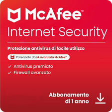 McAfee Internet Security 2025 3 PC / dispositivi 1 anno | inc. Antivirus ESD