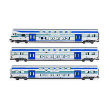 FS TRENITALIA 1 LOCOMOTIVA + 2 CARROZZE INTERMEDIE 1:87 Lima Treni Modellino Nuo