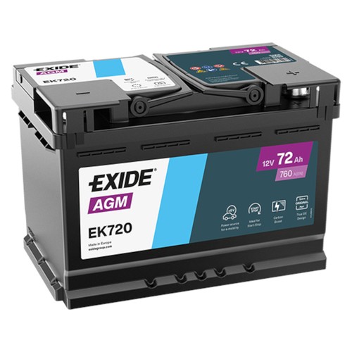 Exide ek720 batteria agm 12v - batteria,