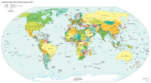 Mappa parete politica - da,