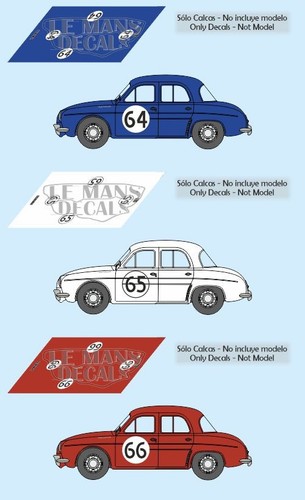 Decals renault dauphine - decals,