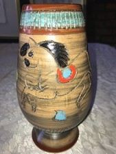Rare ART POTTERY Glazed SADDLE