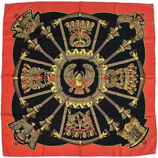 Hermes scarf carre caty red - hermes,