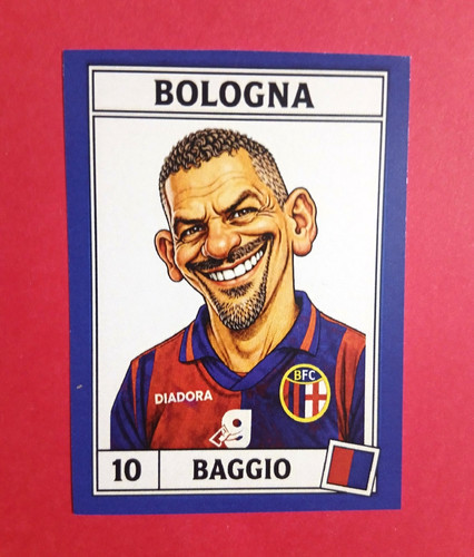 Figurina caricatura calciatori - figurina,