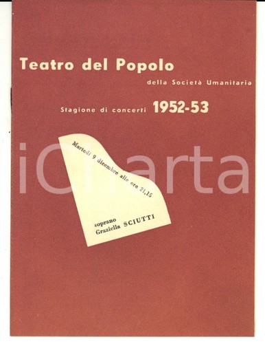 1952 milano teatro - milano,