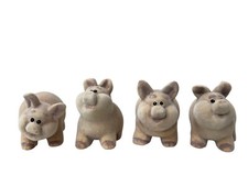 SERIE 4 MAIALINI IN TERRACOTTA