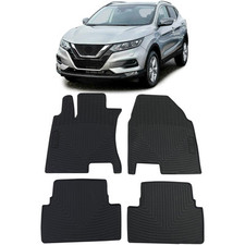 Tappetini auto in gomma neri set premium,per Nissan Qashqai J10 JJ10 07-16