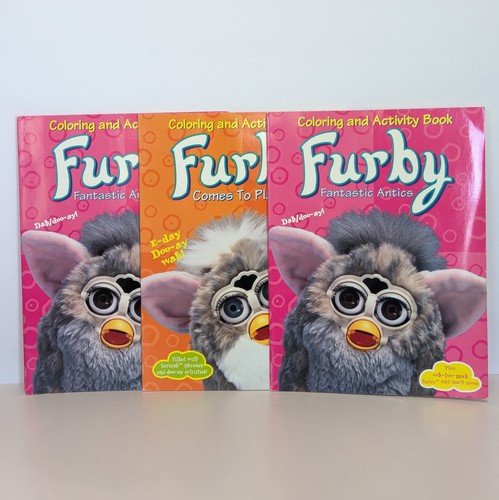 Vtg 1999 furby coloring - furby,