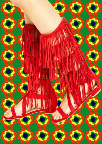 Sandalo hippie frange - sandalo,