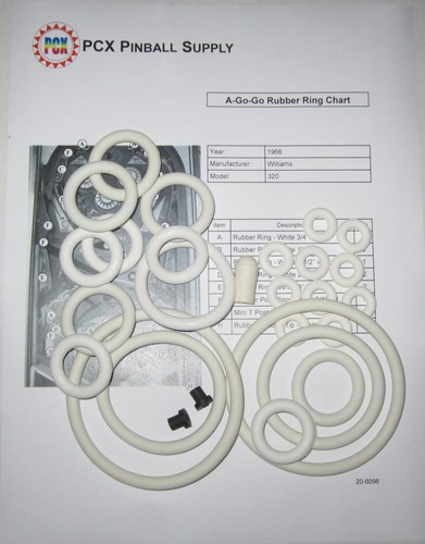 Kit anelli gomma flipper - kit,