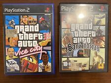 GTA  Grand Theft Auto Vice City & San Andreas - Play Station 2 - PS2