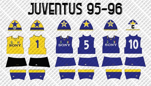 Subbuteo decals juventus - juventus, 1995