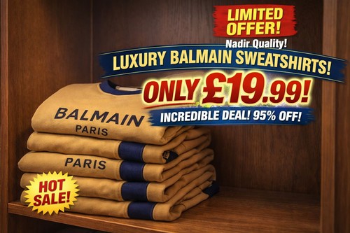 Felpa uomo balmain paris - felpa,