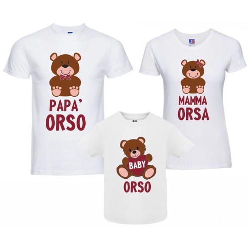 Tris magliette famiglia papà - tris,