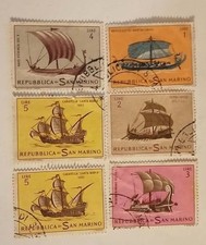 6 FRANCOBOLLI REPUBBLICA SAN