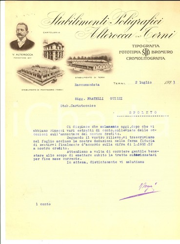 1923 terni stabilimenti - terni,