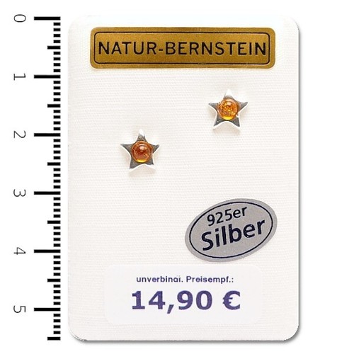 Orecchini ambra naturale
