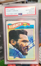 Harry Carson AUTO Signed 1977