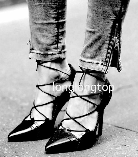 Zara scarpe nere - in, pelle
