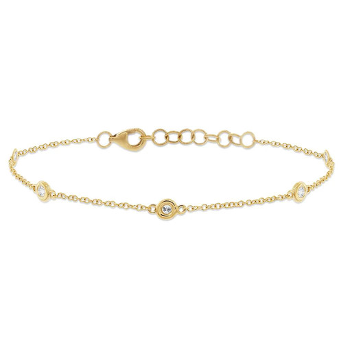 14k oro giallo diamanti - 14k,