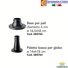 Base per Palo Nero Lampione Pezzi Di Ricambio Lampioni Paletto basso