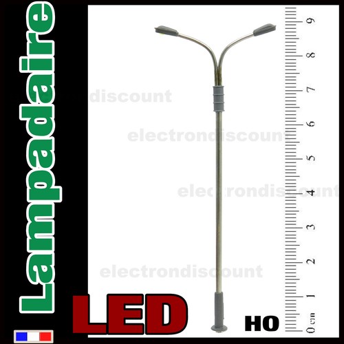 S302 lampadaire double courbe - lampadaire,
