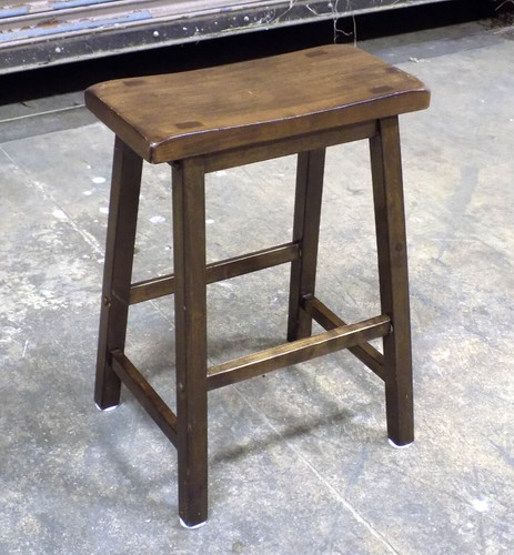 Wood classic saddle seat - wood, 24'