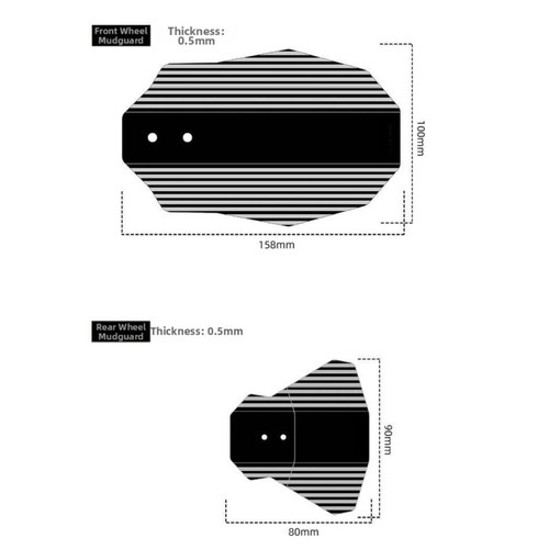 Prolunga per parafango bici