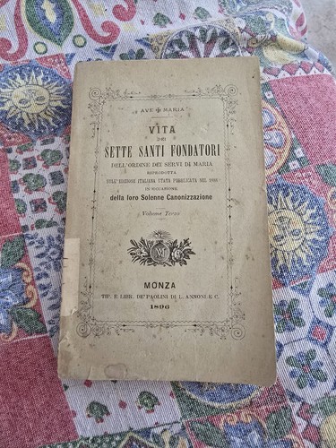 Vita dei sette santi fondatori - sette,