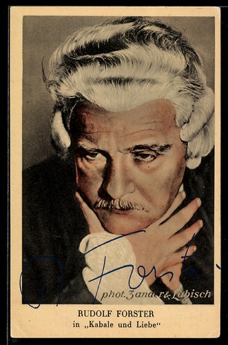 Attore rudolf forster - attore, in