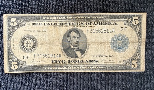 Banconota dollari 1914 - dollari,