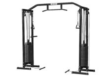 Jk Fitness CCR Cross Cable Rack con 2 Pacchi Pesi da 68 kg Attrezzo Palestra