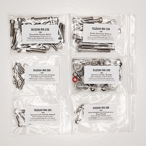 Suzuki 250 1986 kit viti - rm,