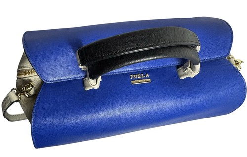Furla blue saffiano leather - furla,