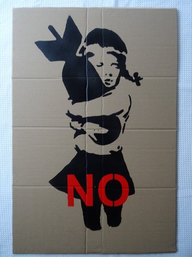 Cartello guerra banksy - guerra,
