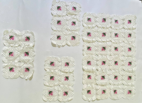 Set tovagliette centrini - , pizzo