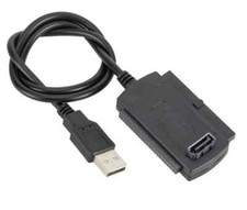 Aglow.it Adattatore Hard disk Usb Ide Sata HS-AD, Box con CAVO USB per IDE SATA 