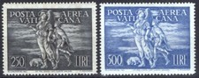 VATICANO PIO XII 1948 P/A ARCANGELO E TOBIOLO TOBIA G.I MNH** CERT. CENTRATI