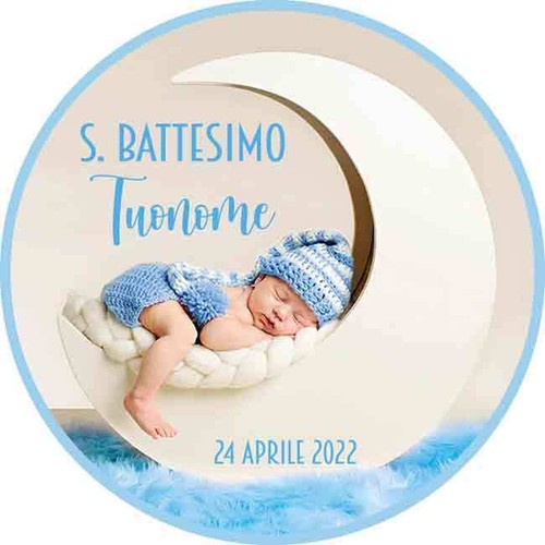 Cialda battesimo santo - santo, bimbo