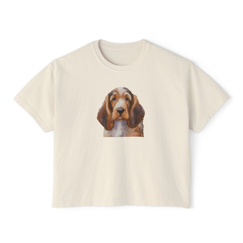 Shirt donna basset - basset, fauve