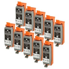 10x cartuccia stampante nera