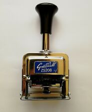 TIMBRO NUMERATORE AUTOMATICO GREATWALL ZS208 A 8 CIFRE IN METALLO 