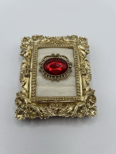 Spilla vintage tono oro - , strass