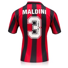 Maglia del AC Milan del 1988 autografata da Paolo Maldini
